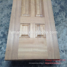 Porte en bois design porte panneau bûches naturelles peau de porte noyer